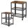  Songmics Vasagle rectangular table 60 x 40 x 77.5 cm in brown tones
