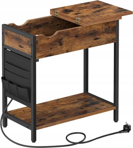  Songmics Vasagle rectangular console 60 x 31.5 x 60 cm in brown tones