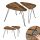  Vasagle ZenderTextil Coffee Table 2021 60 x 38 x 47.5 cm in brown tones