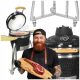  Ceramic charcoal grill garden 16" cover shelves foldable wheels