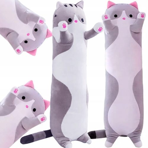  Long Kitten Mascot Pillow, Plush Cat, 90 cm, XXL