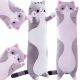  Long Kitten Mascot Pillow, Plush Cat, 90 cm, XXL