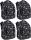 Kid's Dinosaur-Themed Ergonomic Backpack - Black, with Multiple Compartments