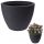  Vilde flowerpot 48 cm x 48 x 37.5 cm diameter 48 cm plastic in the colors grey and silver