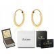  GOLD HOOP EARRINGS 585 1CM 10MM FOR GIFT 585