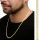  GOLD MEN'S CHAIN GOLD PLATED 585 ARMOR 60 cm FULL FORGED 8g SILVER 925