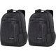 Black CoolPack Backpack CP Youth School 3-Compartment Black Snow x2