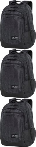 Black CoolPack Backpack - Versatile, Durable 3-Compartment School Bag