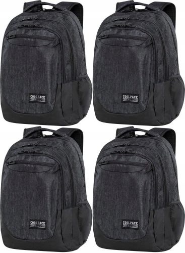 Durable Multi-Compartment Black CoolPack Backpack for School and Travel