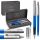  Parker blue automatic ballpoint pen + Parker Jotter blue and silver fountain pen with cartridges