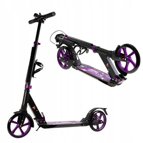  WHITE SOLID scooter, purple, 2 wheels