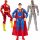  SUPERMAN FLASH CYBORG SET OF 3 DC COMICS POSABLE FIGURES LARGE 30 CM