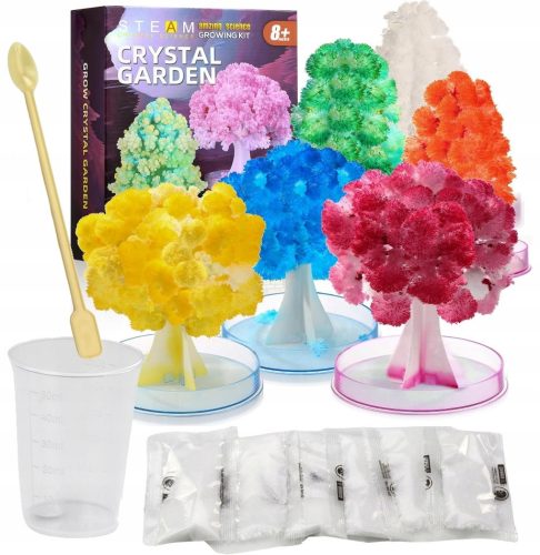 Creative learning set for growing crystal trees