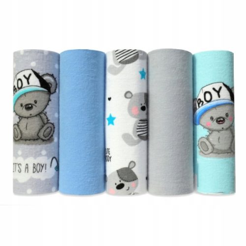 EGA KIDS Flannel diapers 70x80cm set no. 2 (7053), 5 pcs.