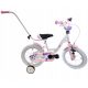  Midex children's bike BIKE FOR GIRL SIDE WHEELS GUIDE 14" wheel white