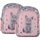 Girls' Cat-Themed School Backpack for Grades 1-3 with Dual Compartments and Bottle Pockets