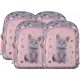 Cat-Themed School Backpack for Girls Grades 1-3 with Dual Compartments