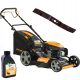  Riwall petrol lawn mower with 146 cm³ capacity, basket 45 l, cutting width 46 cm