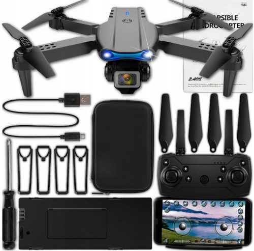  DRONE E99 2x Camera hover 200 m obstacle avoidance WIFI suitcase gift