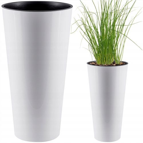  Prosperplast flowerpot 25 cm x 25 x 47 cm diameter 25 cm plastic white