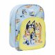  Bluey Cerda kindergarten backpack with one compartment for boys and girls. Shades of blue