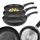  Set of Tadar Marmara frying pans made of black marble, 3 pieces