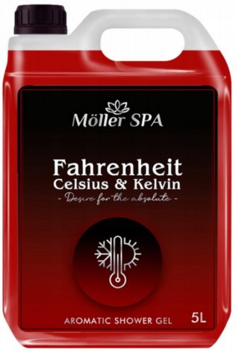  FAHRENHEIT CELSIUS & KELVIN Shower Gel with Perfume Fragrance 5L