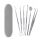  DENTAL TOOL SET, DENTAL MIRROR, INSPECTOR, 6 pcs.