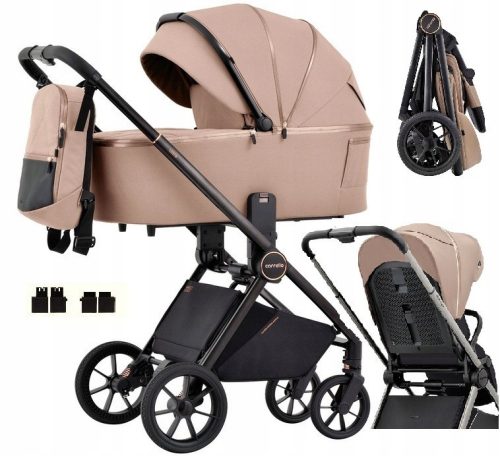  2in1 Carrello Ultra Carrello Kinderwagen + ALFA Carrello Adapter for the Maxi-Cosi Cybex Car Seat