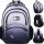  ST.RIGHT Multi-Compartment School Backpack, Black, Grey and Silver Tones, Multi-Colour, 26 l