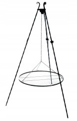  GRILL TRIPOD FIREPLACE FORGED STAINLESS STEEL GRATE