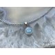  small silver elegant pendant silver 925 aquamarine pendant