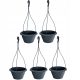  Prosperplast flowerpot 14.5 cm x 27 x 14.5 cm diameter 27 cm plastic black