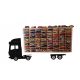  ORGANISATEUR D'ÉTAGÈRE DE VOITURE HOT WHEELS 80 COMPARTIMENTS EN BOIS + CAMION