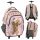  Paso School Backpack with Multiple Compartments Pink Shades, Multicoloured 28 l