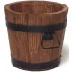  Drewdon flowerpot, 28 cm x 28 x 26 cm, diameter 28 cm, wood tones in brown and beige