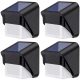  Recessed solar light NNLED black 8.5 cm 4 pcs.