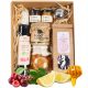  Basket Gift Set Box gift | raspberry syrup tea honey gifts