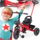  BE-ACTIVE.PL Tricycle Bicycle, Children's Ride-on Tricycle Black, Red