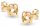  ORIGINAL GOLD GEOMETRICAL KNOT EARRINGS 8KT 333