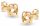  ORIGINAL GOLD GEOMETRICAL KNOT EARRINGS 8KT 333