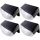  Cortina solar lamp, black, 5.3 cm, 4 pieces