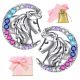  Silver Earrings For Girls Unicorns Colorful Zircons Alola