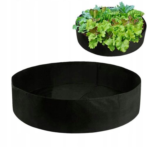  Flowerpot 55 cm x 55 x 20 cm (diameter 55 cm, cleaned geotextile) black