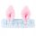  COSMETIC HAIR BAND RABBIT EARS GRAY