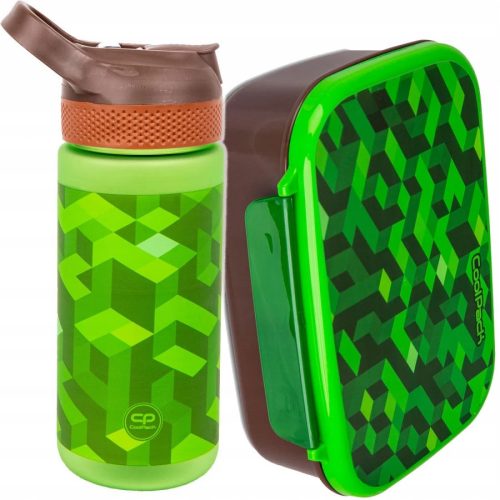  COOLPACK WATER BOTTLE 420 ml CITY JUNGLE + COOLPACK BREAKFAST CONTAINER GAMER