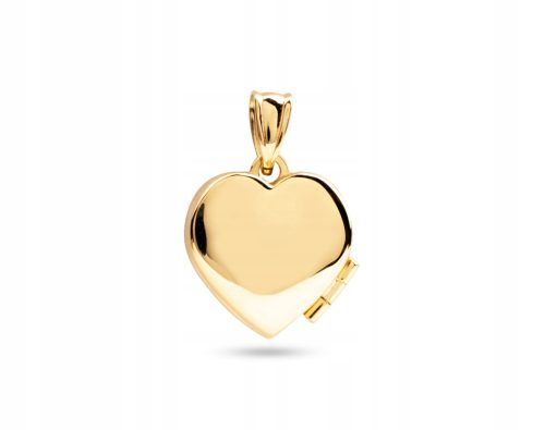  GOLD CLASSIC HEART PENDANT PHOTO BOX 14KT 585