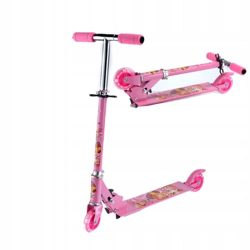  CHILDREN'S SCOOTER MADE OF METAL, PINK, TWO-WHEELED, GIFT