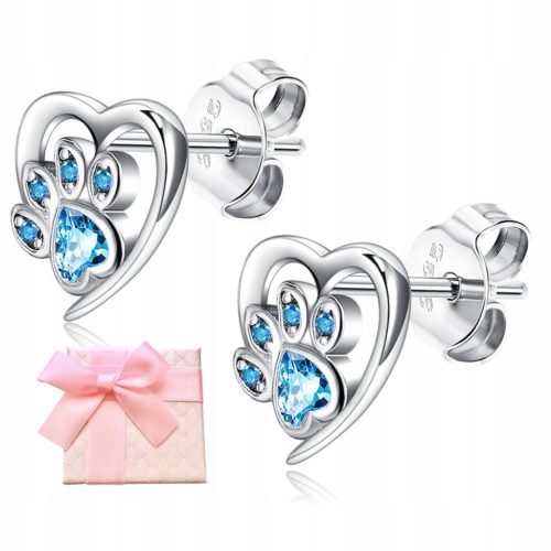  SILVER EARRINGS 925 FOR GIRL paw studs Alola