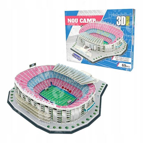  Football Stadium - CAMP NOU - FC Barcelona - 3D Puzzle 69 pieces